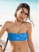 Бански комплект с бандо с подвижни чашки без банели и бикина Sielei EC25, PALM BEACH, bluette Бански комплект с бандо с подвижни чашки без банели и бикина Sielei EC25, PALM BEACH, bluette - Бански