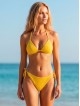 Дамски бански комплект сутиен с триъгълни чашки и бразилиана New silhouette 8889, жълт Дамски бански комплект сутиен с триъгълни чашки и бразилиана New silhouette 8889, жълт - Бански