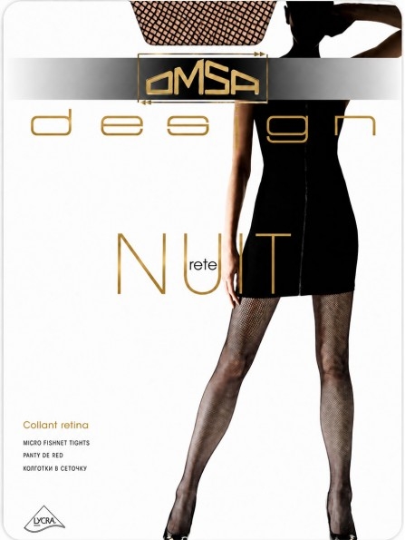 Чорапогащник средна мрежа Omsa NUIT - Чорапи и чорапогащници