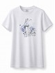 Памучна дамска тениска SiSi T-shirt DRAW, бял Памучна дамска тениска SiSi T-shirt DRAW, бял - Дамско бельо