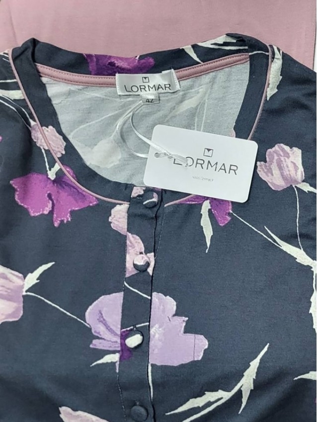 Дамска пижама от вискоза LORMAR 1517, FEMME, pietra/gelso Дамска пижама от вискоза LORMAR 1517, FEMME, pietra/gelso - Дамско бельо