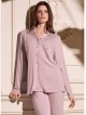 Къс халат тип кимоно от вискоза и дантела LORMAR 1329, SATEN, rosa skin - Дамско бельо