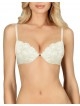 Сутиен с формовани push-up чашки на банели LORMAR Push-up SATEN, panna Сутиен с формовани push-up чашки на банели LORMAR Push-up SATEN, panna - Дамско бельо