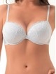 Дантелен сутиен със Super Push- up чашки на банели LORMAR DOUBLE PIZZO, бял Дантелен сутиен със Super Push- up чашки на банели LORMAR DOUBLE PIZZO, бял - Дамско бельо