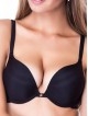 Сутиен с double push-up чашки на банели Leilieve BY MANICARDI C4610, Evolution, черен - Дамско бельо