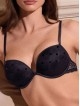 Сутиен с формовани double push-up чашки на банели LORMAR 4163, LIAISON, черен Сутиен с формовани double push-up чашки на банели LORMAR 4163, LIAISON, черен - Дамско бельо