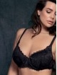 Дантелен сутиен с формовани чашки без подплатяване на банели LORMAR COMFY, черен Дантелен сутиен с формовани чашки без подплатяване на банели LORMAR COMFY, черен - Дамско бельо