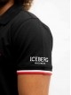 Мъжка поло тениска с яка ICEBERG ICE4MPL01, черен Мъжка поло тениска с яка ICEBERG ICE4MPL01, черен - Мъжко бельо