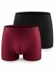 Комплект 2 броя мъжки боксери от микрофибър Pierre Cardin ANT/ASS1, nero, bordo - Мъжко бельо
