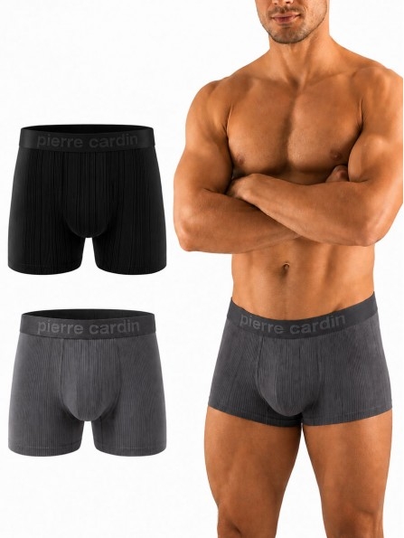 Комплект 2 броя мъжки боксери от микрофибър Pierre Cardin BRUCE/A12