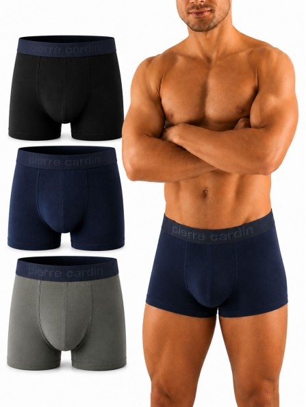 Комплект 3 броя мъжки боксери от памук Pierre Cardin PAO/ASS1