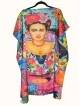 Пончо от щампован сатен 012, FRIDA Пончо от щампован сатен 012, FRIDA - Пижами, нощници, халати
